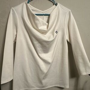 Cream/Off White Chase Bank Blouse